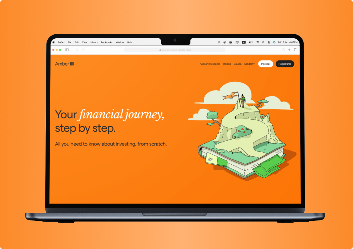 Your financial journey MacBook mockup
