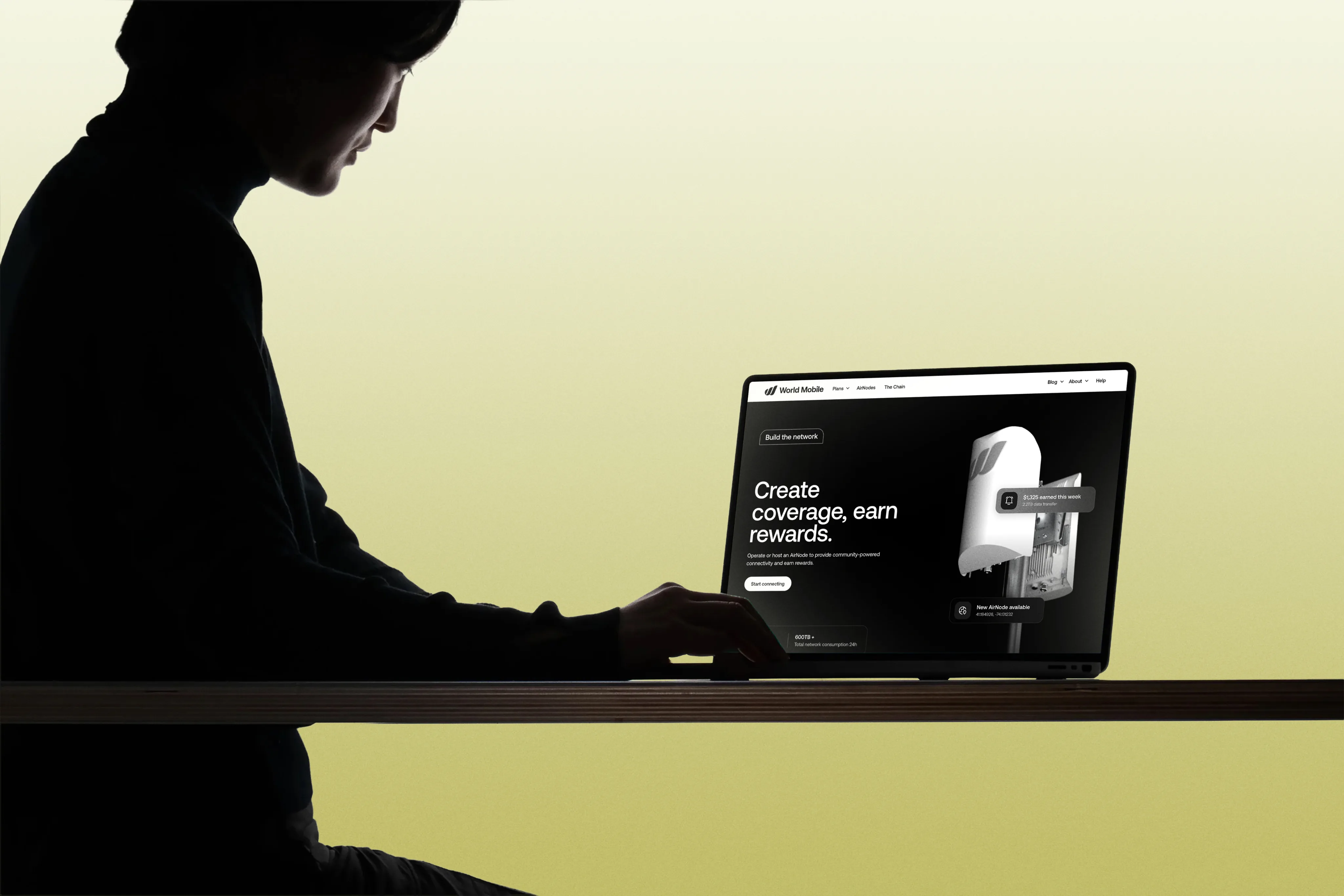 World Mobile device on a textured surface