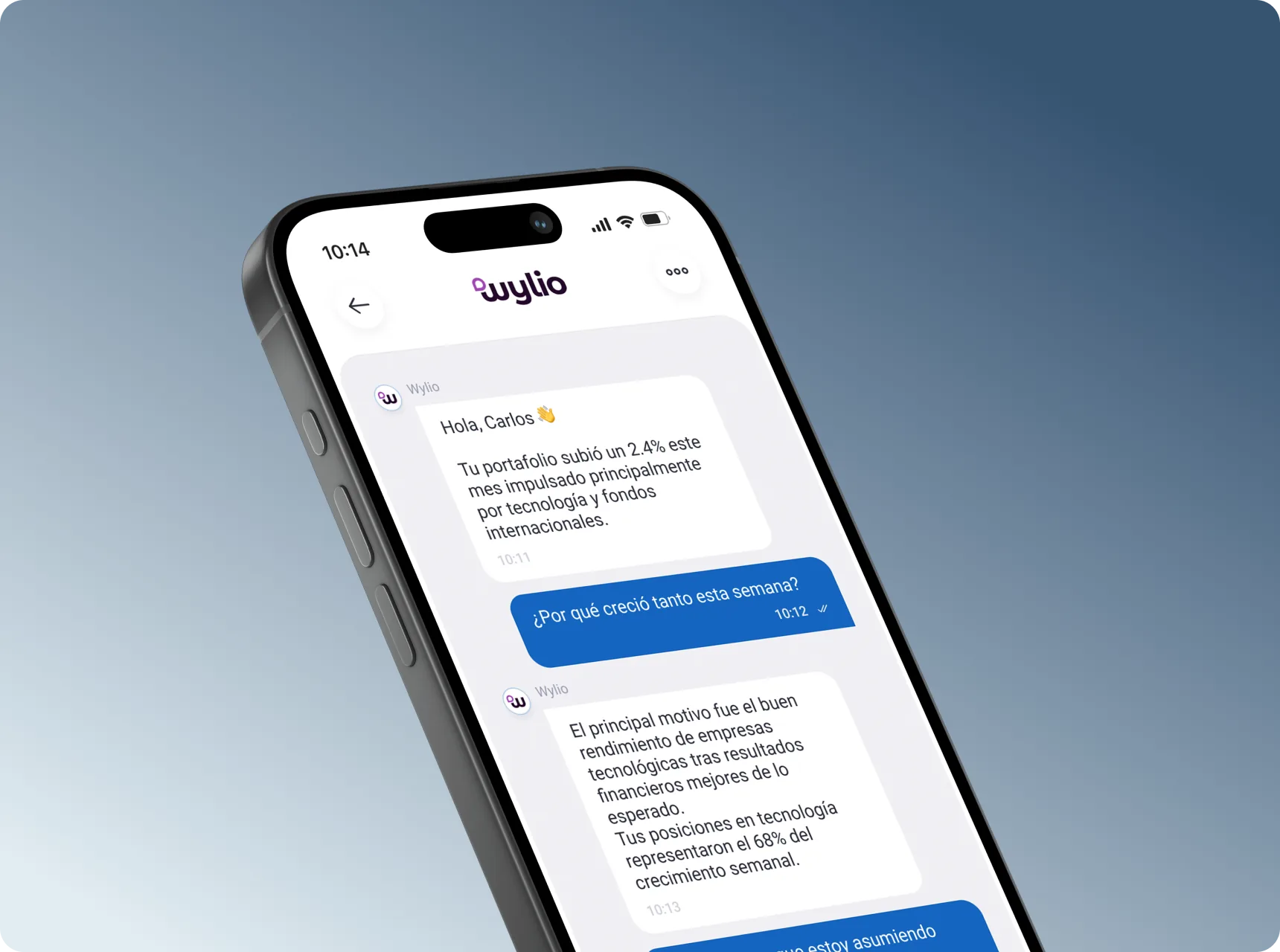 Wylio app on a phone